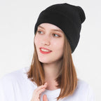 Women Men Soft Knitted Warm Baggy Beanie Hat Unisex Crochet Slouch